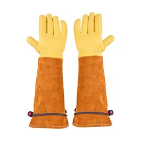 VEVOR Gardening Gloves, Thorn Proof & Puncture Resistant Garden Gloves with Elastic Cuff