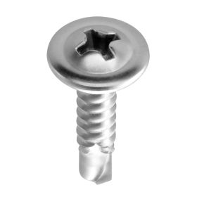 VEVOR #8 Self Drilling Wood Screws, 3/4 Inch Long 350 PCS Truss Head Wood Screws, Phillips Drive Quick Metal Self Tapping Screw