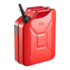 VEVOR Metal Fuel Container, 5.3 Gallon, Fuel Jerry Can with Spout and Comfort Handle, 6 L/min Max Flow Rate