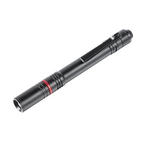 VEVOR 5.9 Inch Rechargeable Penlight, 300 lumens 3 Lighting Modes Pocket Pen Light, Adjustable Focus, IP44 Waterproof, Aluminum Alloy for Camping