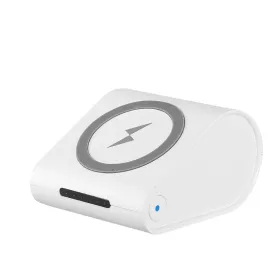 Qi Wireless Charger 10400mAh Power Bank 5W Wireless Charger Pad 2.1A USB Charge Port Portable Battery Charger (Option: White)