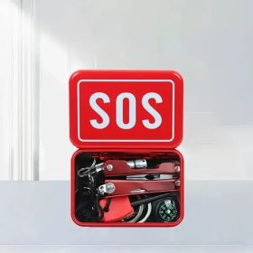 8 Item Emergency Survival Kit, Flint, Essential For The Home, Essential For The Outdoors, Ideal Gifts For Men, Gifts For Women, Christmas And Bir (Option: 1Pc)