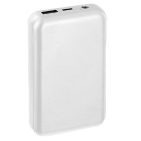 1Pc 10000mAh Portable Charger Battery Pack For Heated Blanket Vest Jacket Power Bank With Type C USB Cable Fit For IOSPhone 14 Android And More (Option: White)